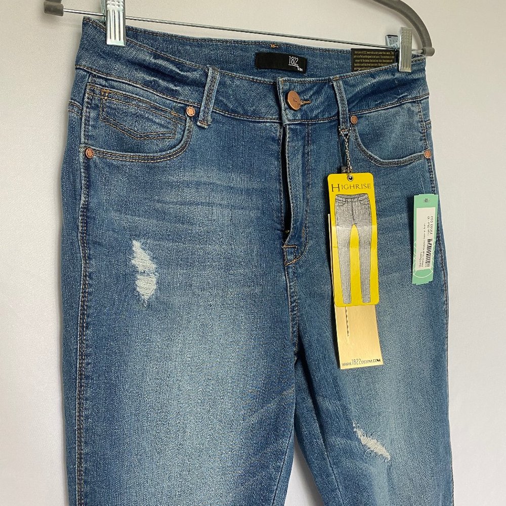 NWT 1822 Jimena High Waisted Crop Skinny Jeans